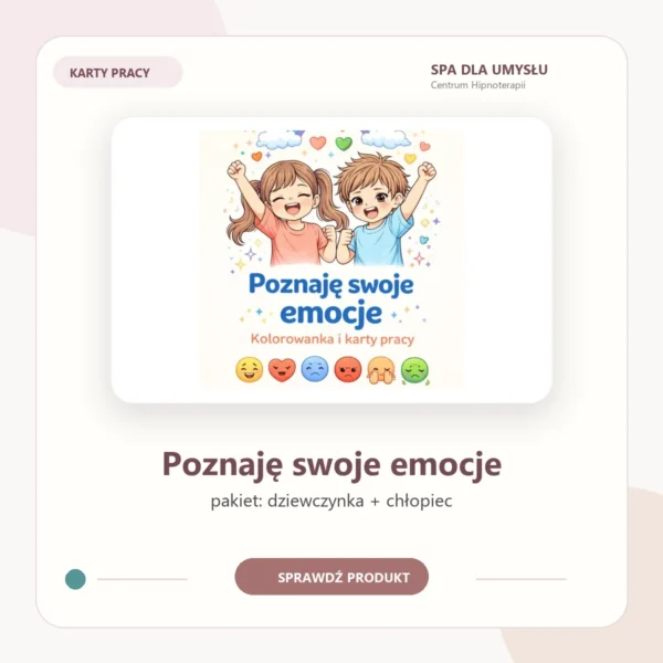 Poznaję swoje emocje - pakiet kolorowanek i kart pracy